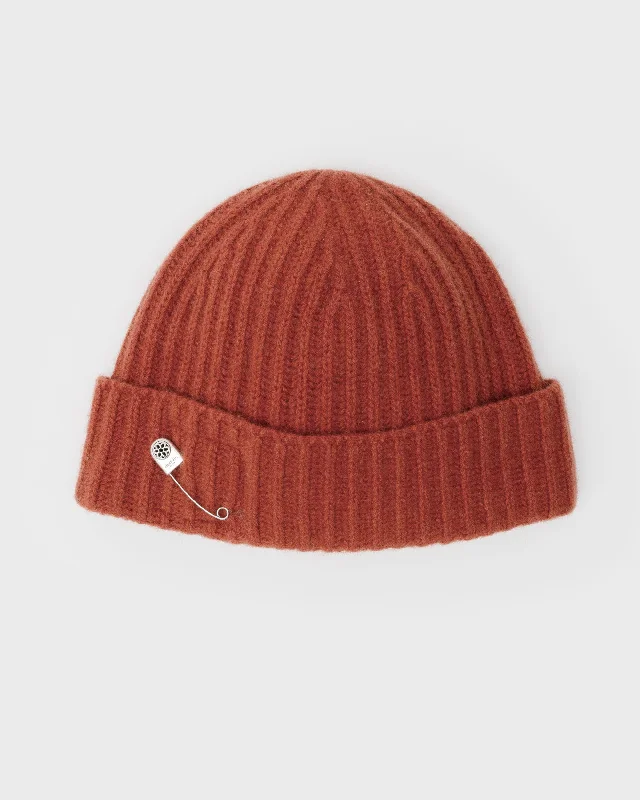 Cashmere Beanie | Rust