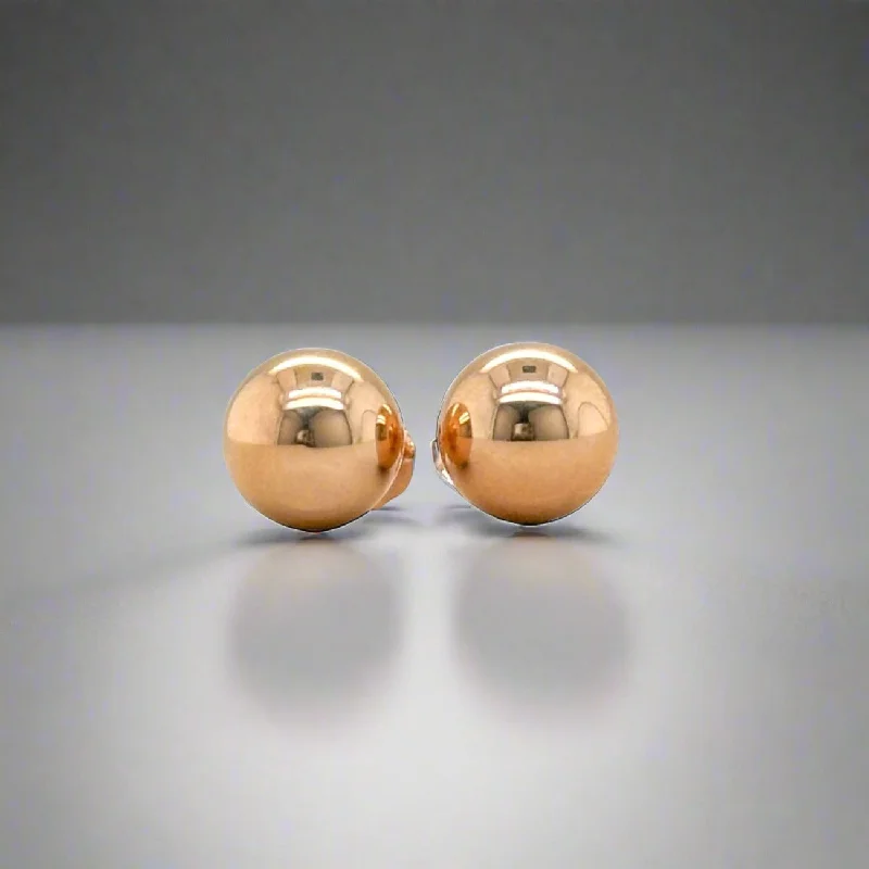 14K R Gold 8mm Ball Earring