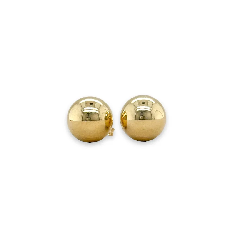 14K Y Gold 8mm Ball Earring