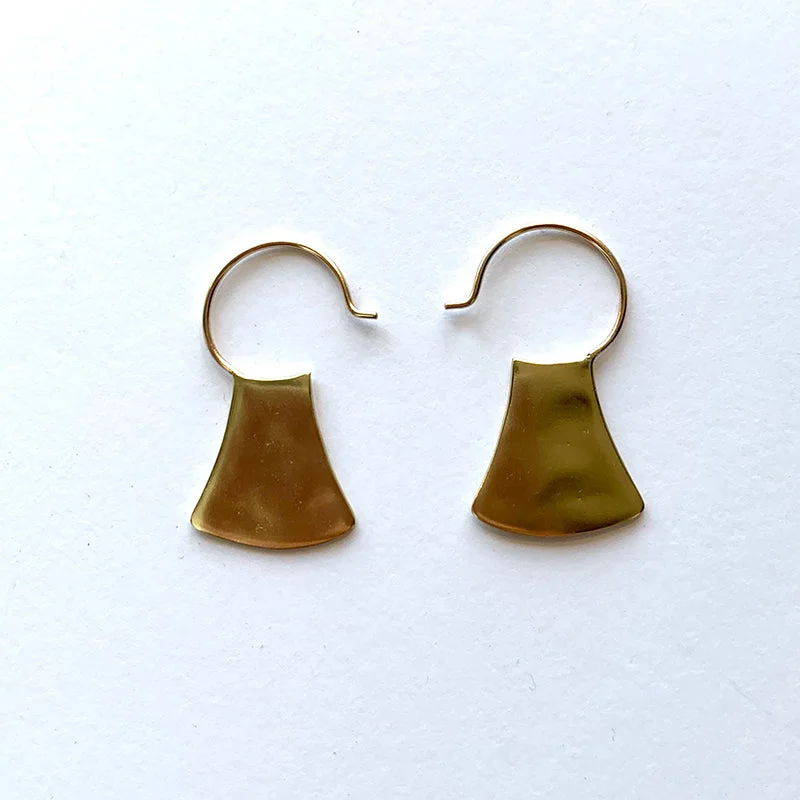 Blade Earring - Brass