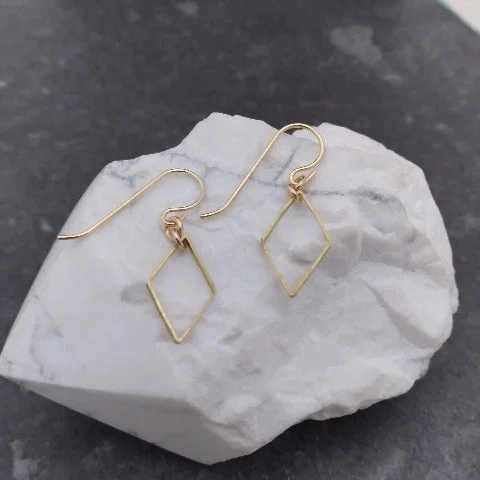 Brass Mini Diamond Dangles