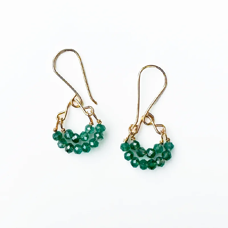 Mystic Green Onyx + Vermeil Earrings - Chandelier