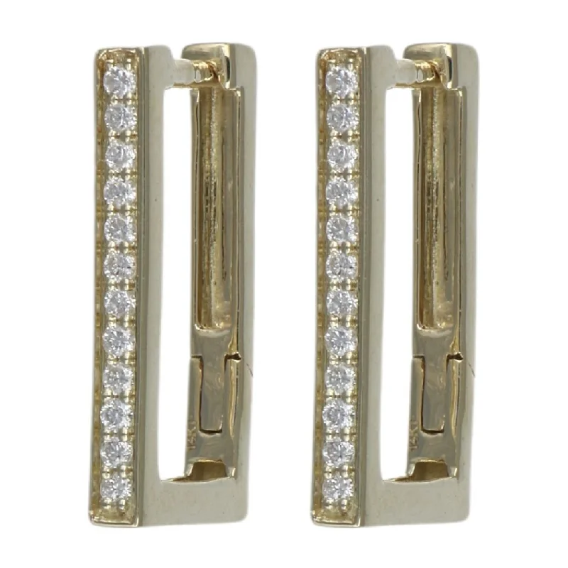 White Diamond Earrings (White Diamond 0.16 cts.)