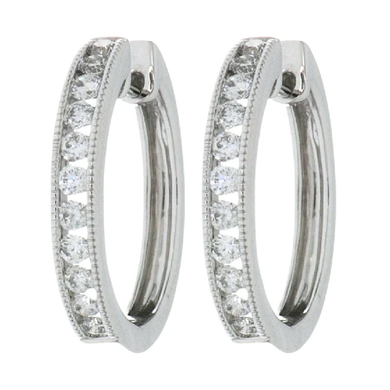 White Diamond Earrings (White Diamond 0.74 cts.)