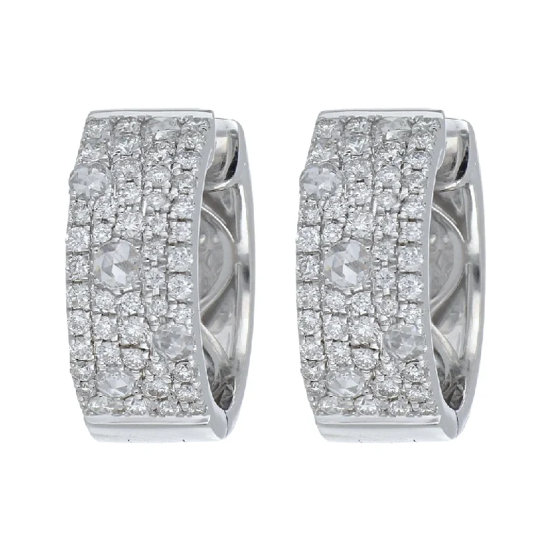 White Diamond Earrings (White Diamond 0.76 cts. White Diamond 0.26 cts.)