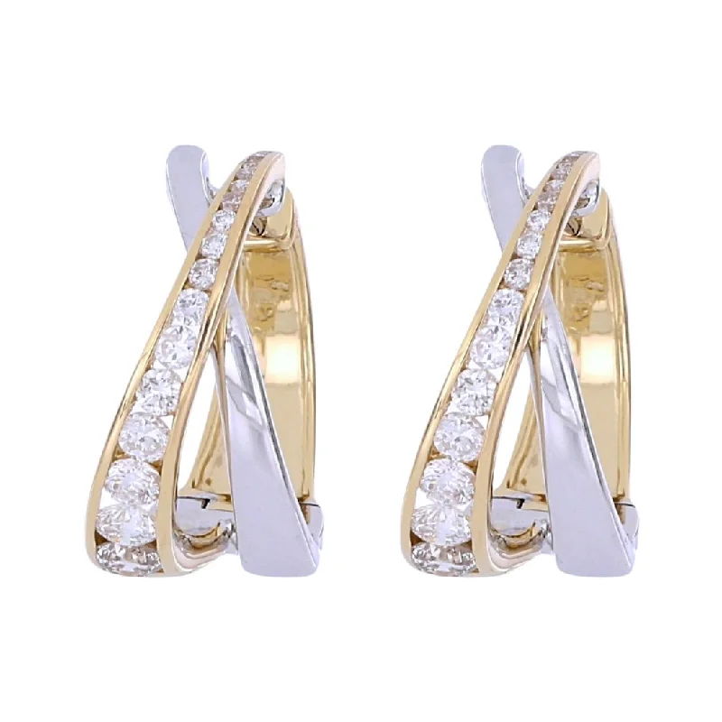 White Diamond Earrings (White Diamond 0.99 cts.)