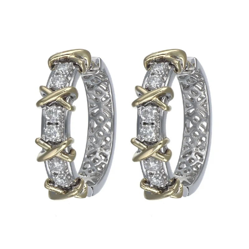 White Diamond Earrings (White Diamond 1.04 cts.)