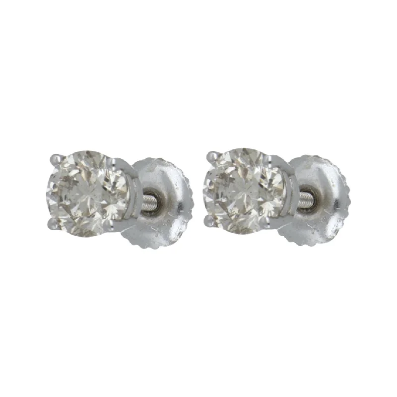 White Diamond Earrings (White Diamond 1.3 cts.)