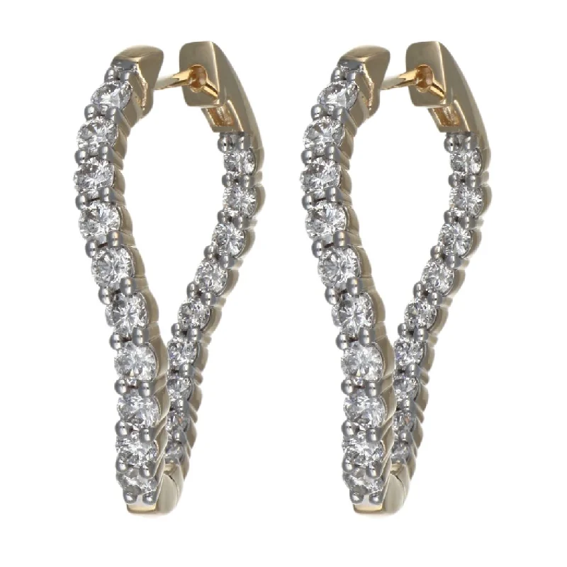 White Diamond Earrings (White Diamond 1.99 cts.)