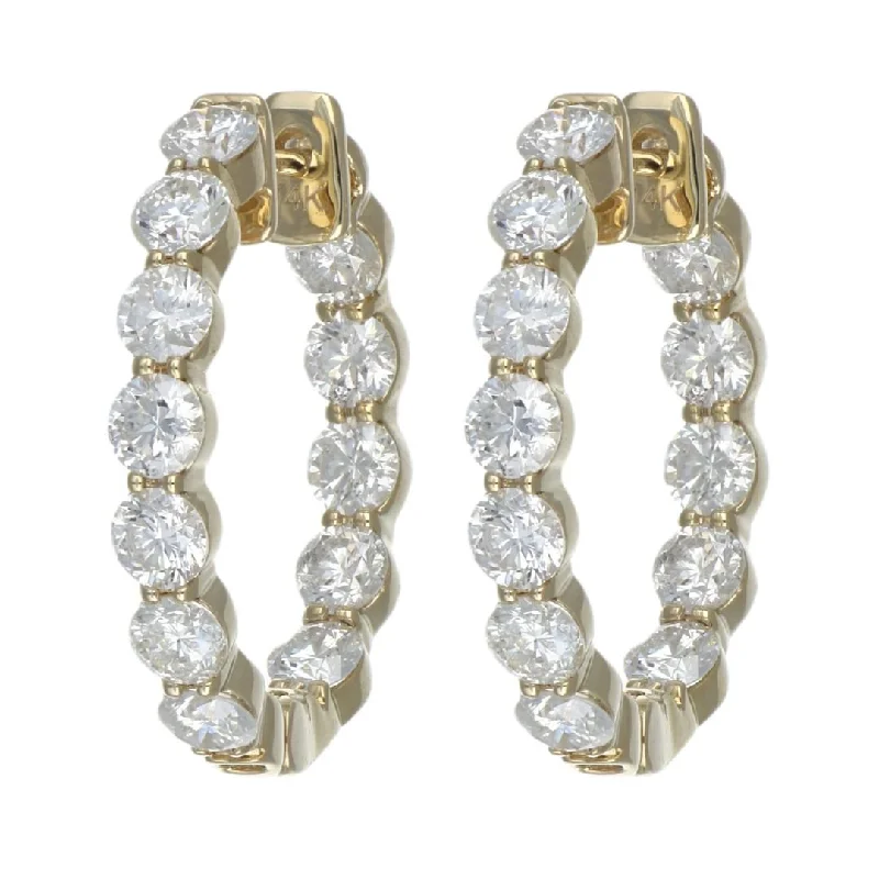 White Diamond Earrings (White Diamond 3.57 cts.)