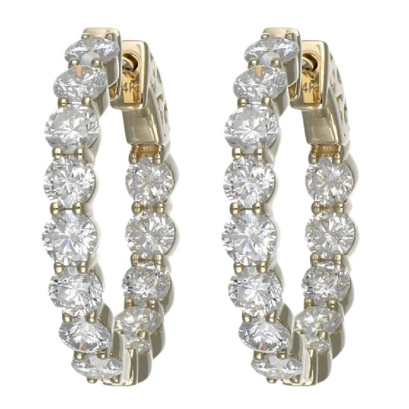 White Diamond Earrings (White Diamond 5.08 cts.)