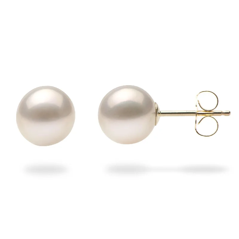 Freshwater Pearl Earrings in Gold - 7-8mm