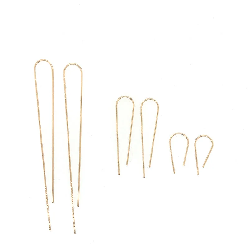 Yellow Gold Filled Trace Earrings