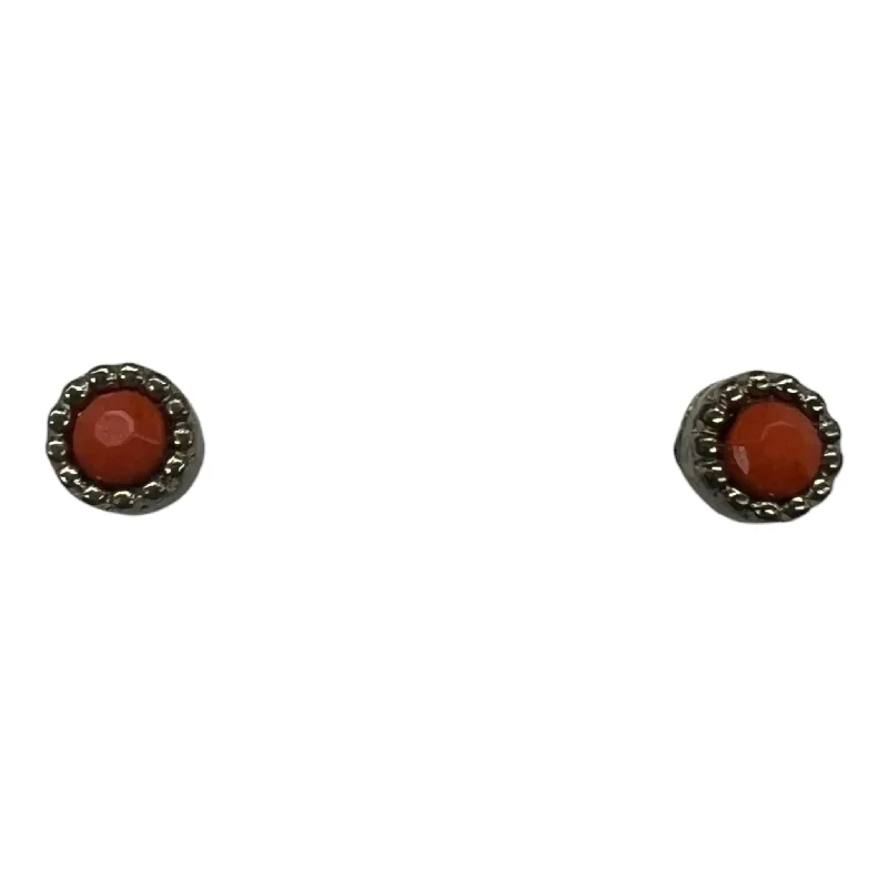 Earrings Stud By Cmf In Orange