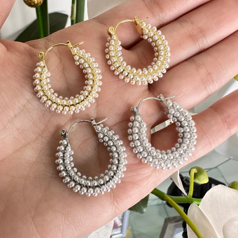 Full Pearls Hoop