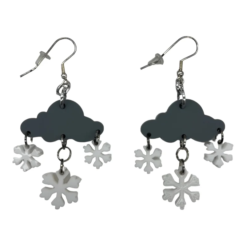 GREY EARRINGS DANGLE/DROP by CMF