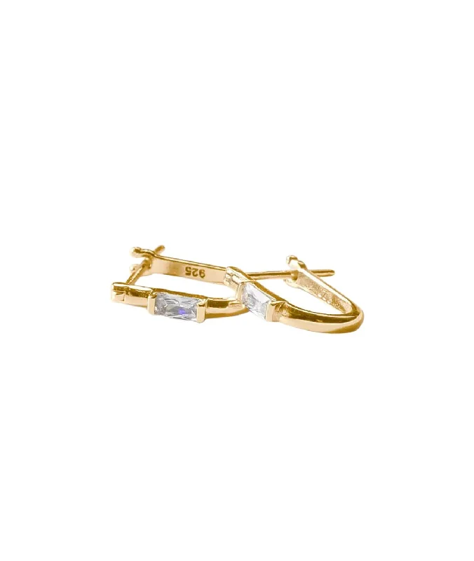 Hazel Hoop Earrings- 14K Gold Vermeil