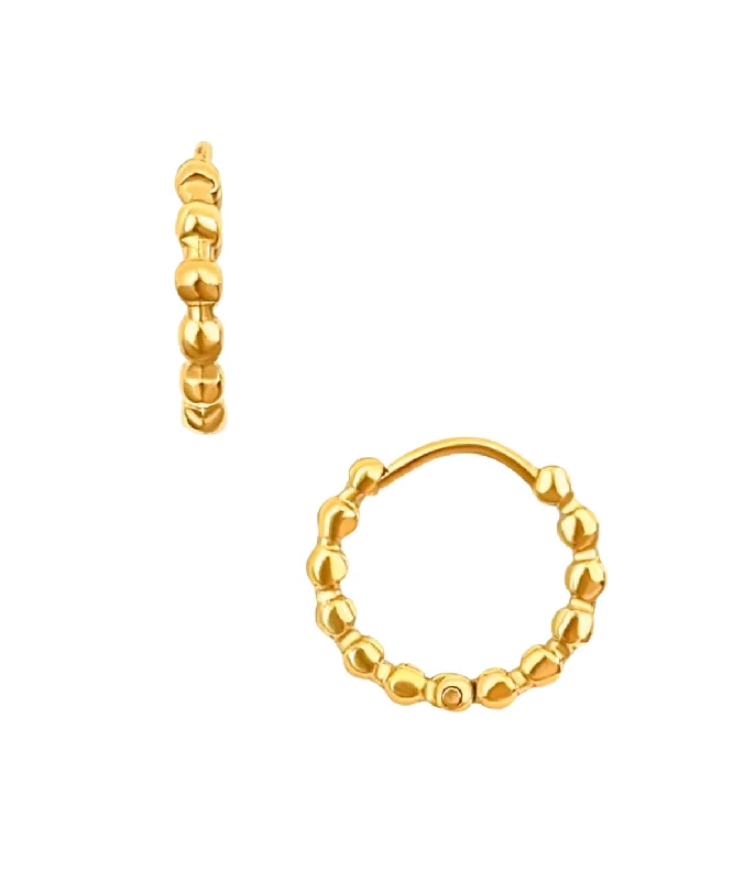 Lamora Beaded Mini Hoop Earring