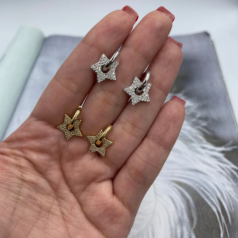 Shiny Star Hoops