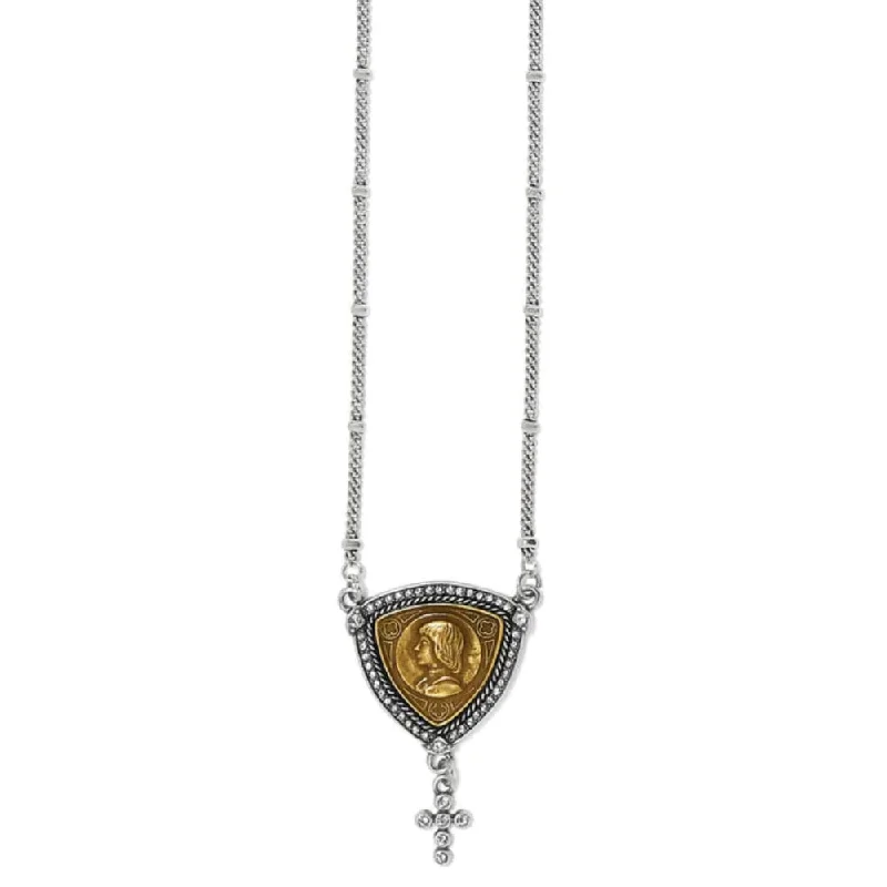 Brighton Joan Of Arc Courage Two Tone Necklace