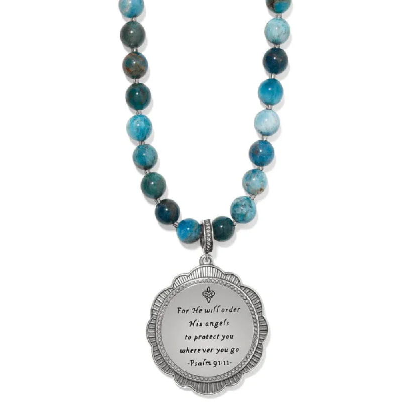 Brighton Protection Angel Medallion Necklace