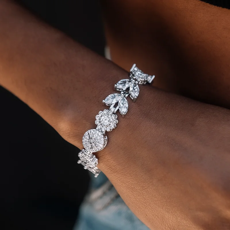 Diamond Flower Bracelet