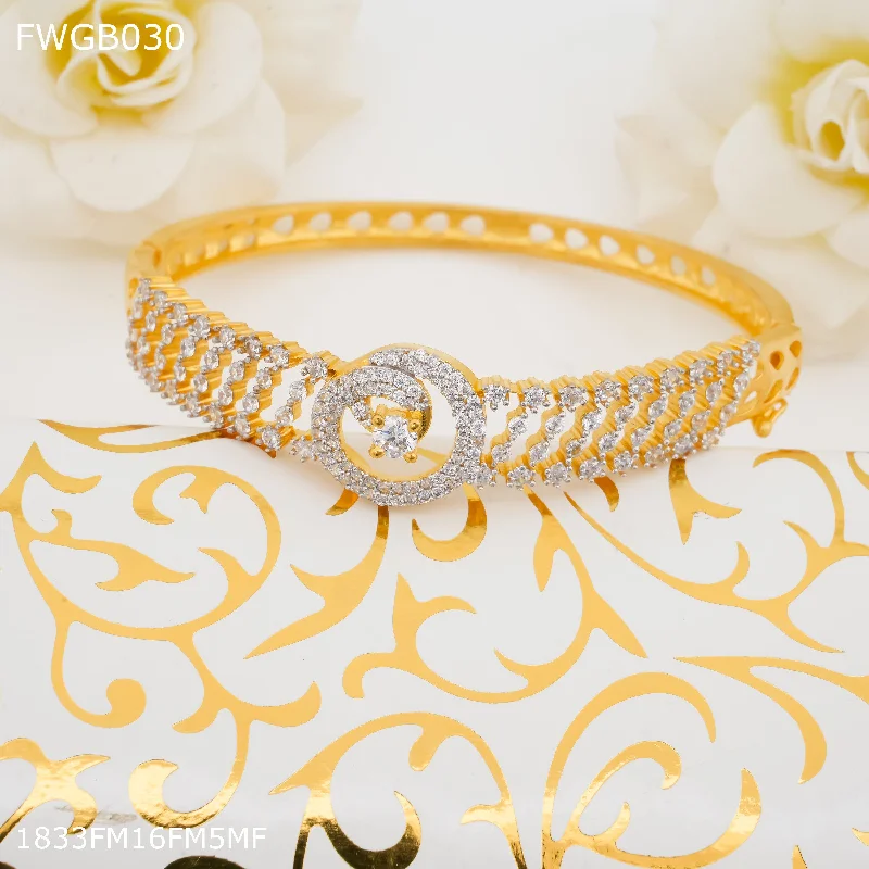 Freemen 1mg Gold plated rhodium bracelet For Women - FWGB030