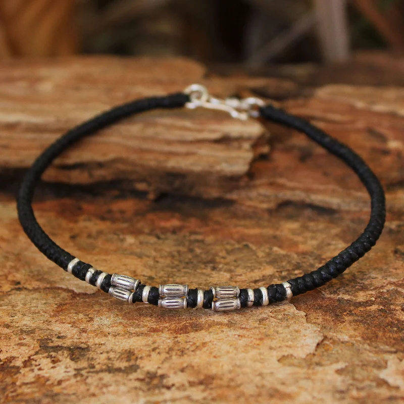 Hill Tribe Smile Hand Crafted Silver Braided Bracelet