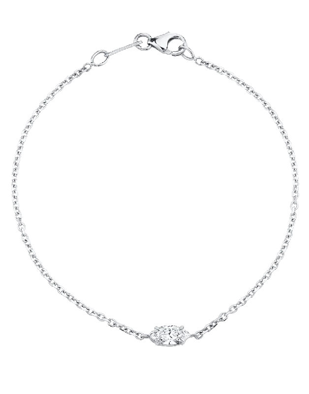 Marquis Diamond Chain Bracelet