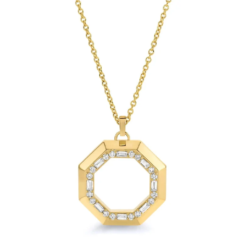 Michael M. 14k Octave Baguette Necklace