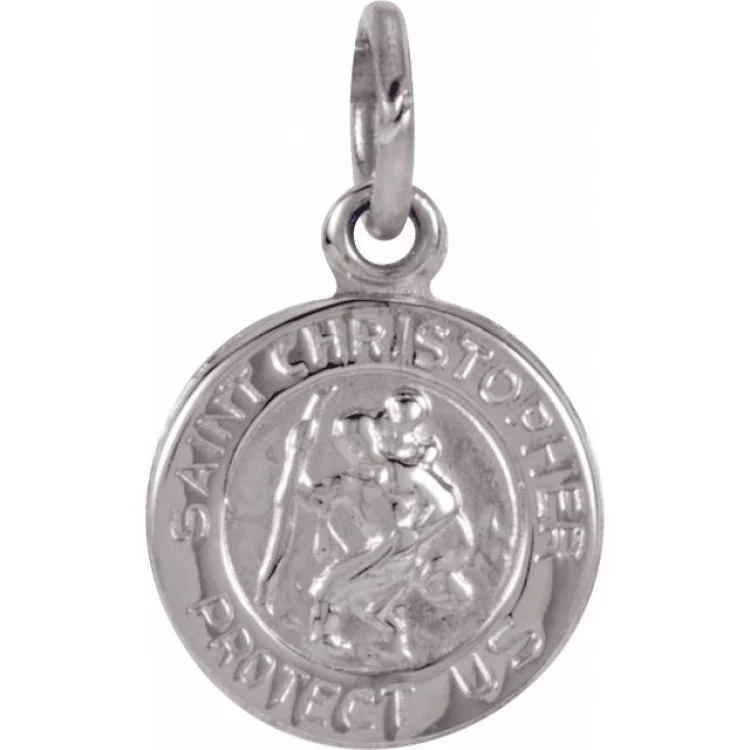 Sterling Silver 8 mm St. Christopher Medal