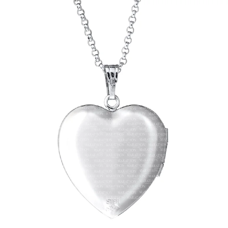 Sterling Silver Heart Locket Necklace